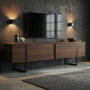 Nordure Soporte para TV Milano Nogal y Negro